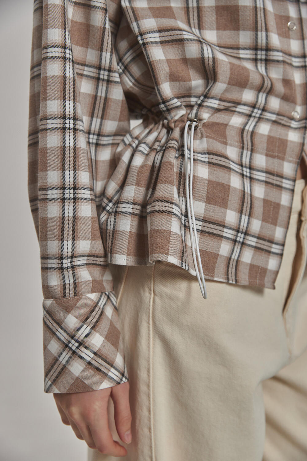 Сорочка Енбер Бежево-молочна, M