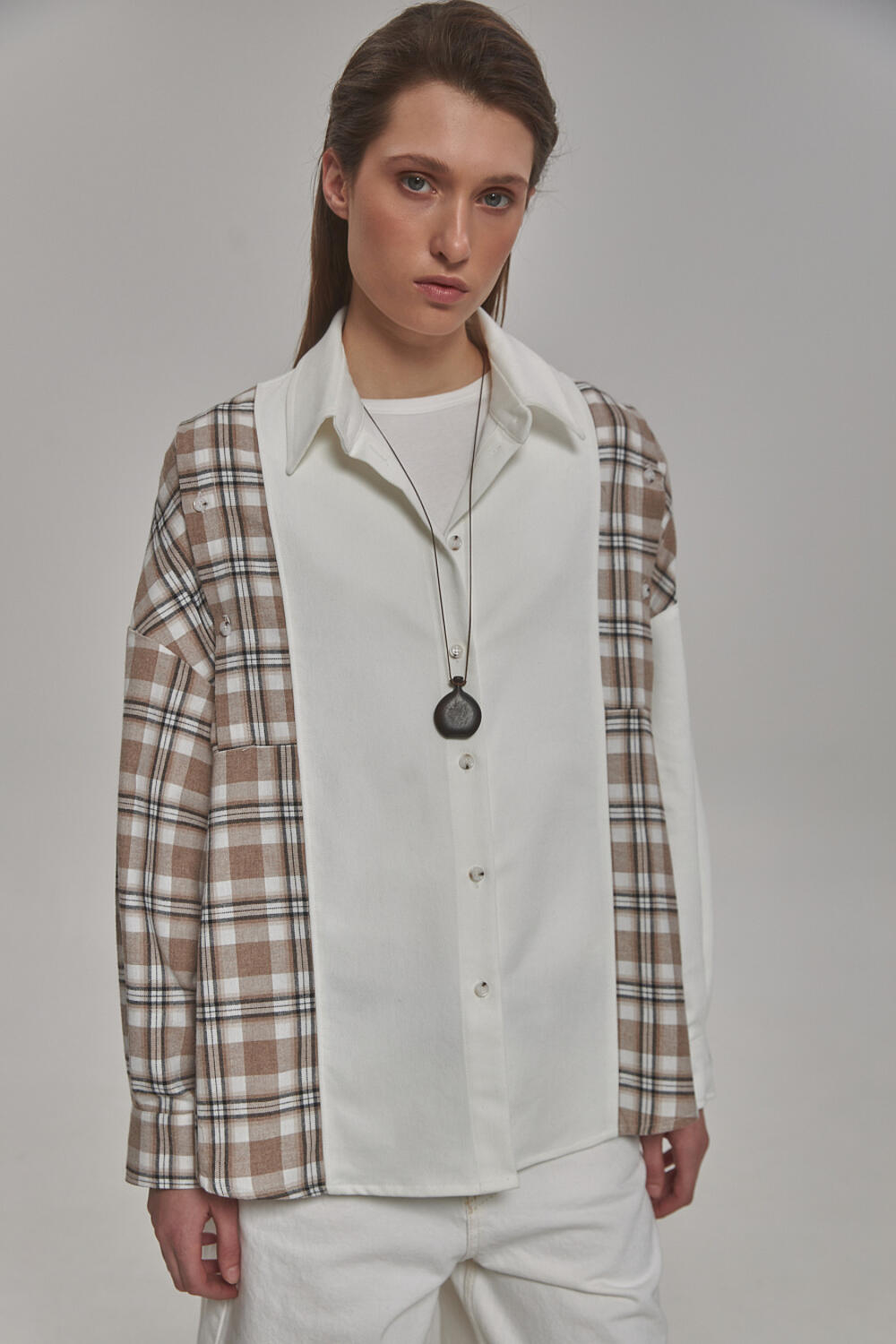 Сорочка Венель Бежево-молочна, M/L