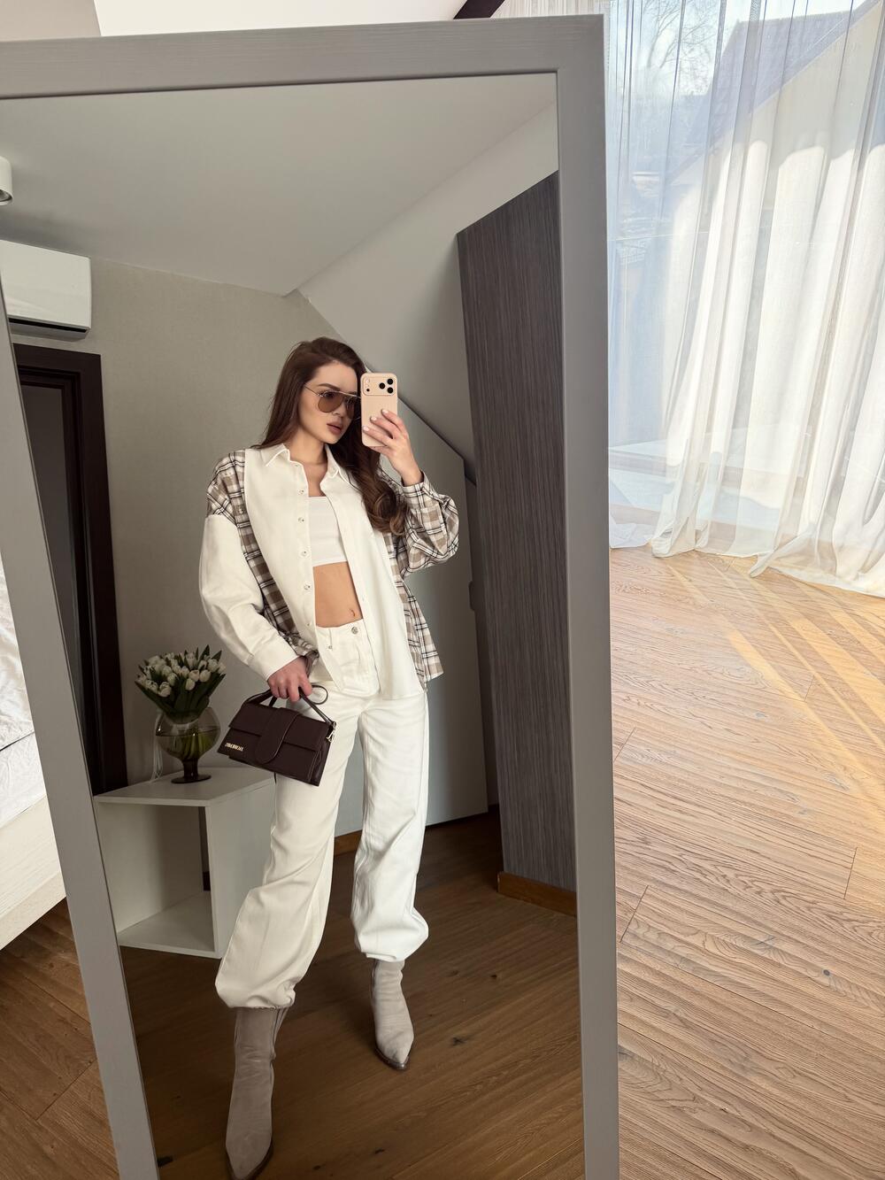 Джинси 1108-F аксесуар брелок Молочний, ХS