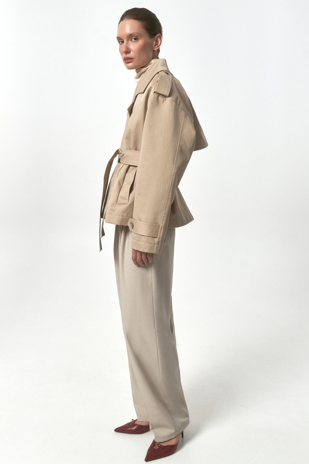 Тренч КАСТЕН Бежевий, S