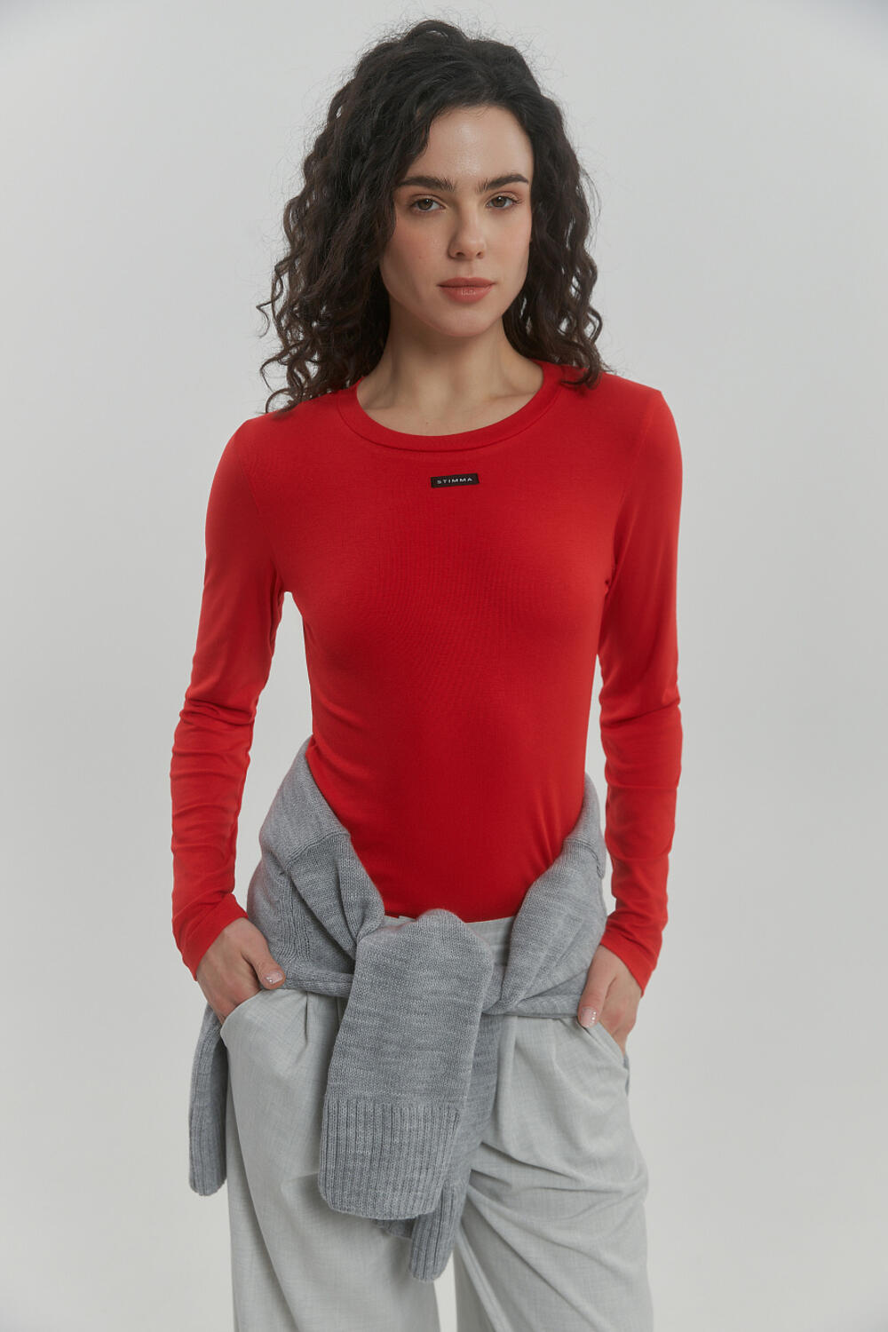 Лонгслів  Морісет Червоний, L