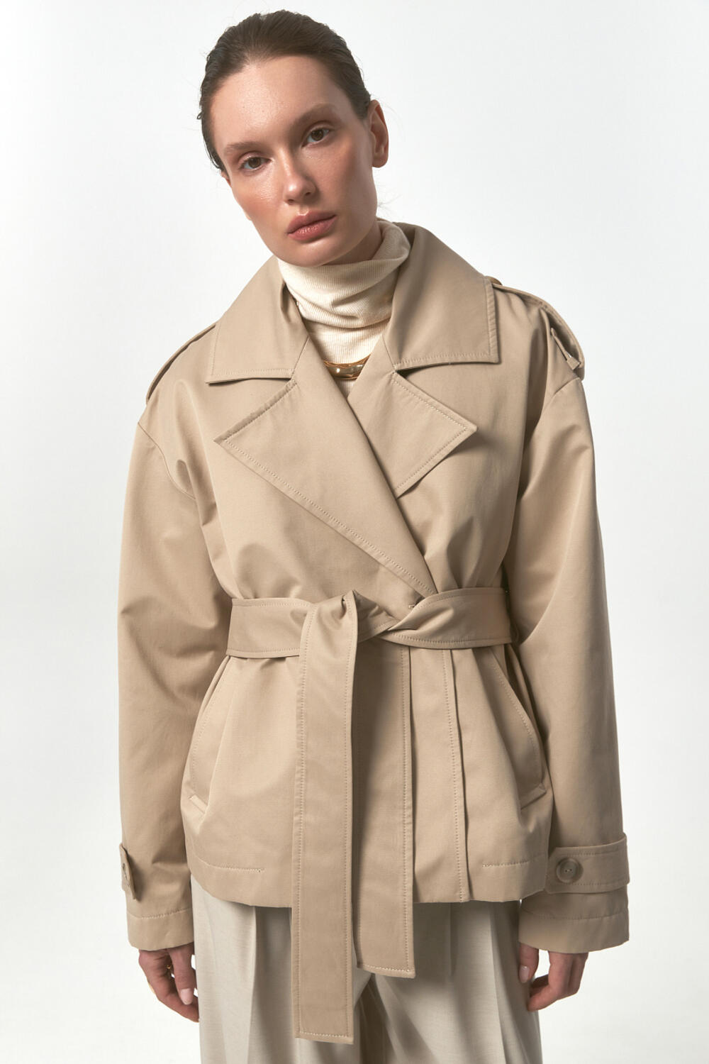 Тренч КАСТЕН Бежевий, ХS