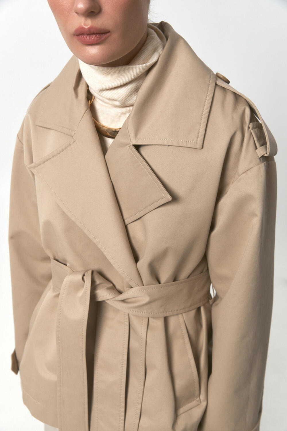 Тренч КАСТЕН Бежевий, ХS