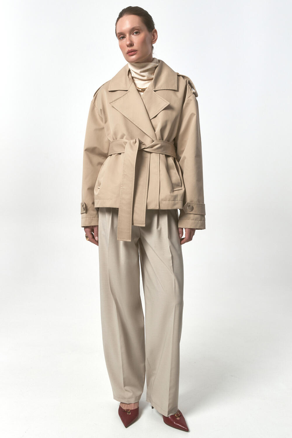 Тренч КАСТЕН Бежевий, ХS