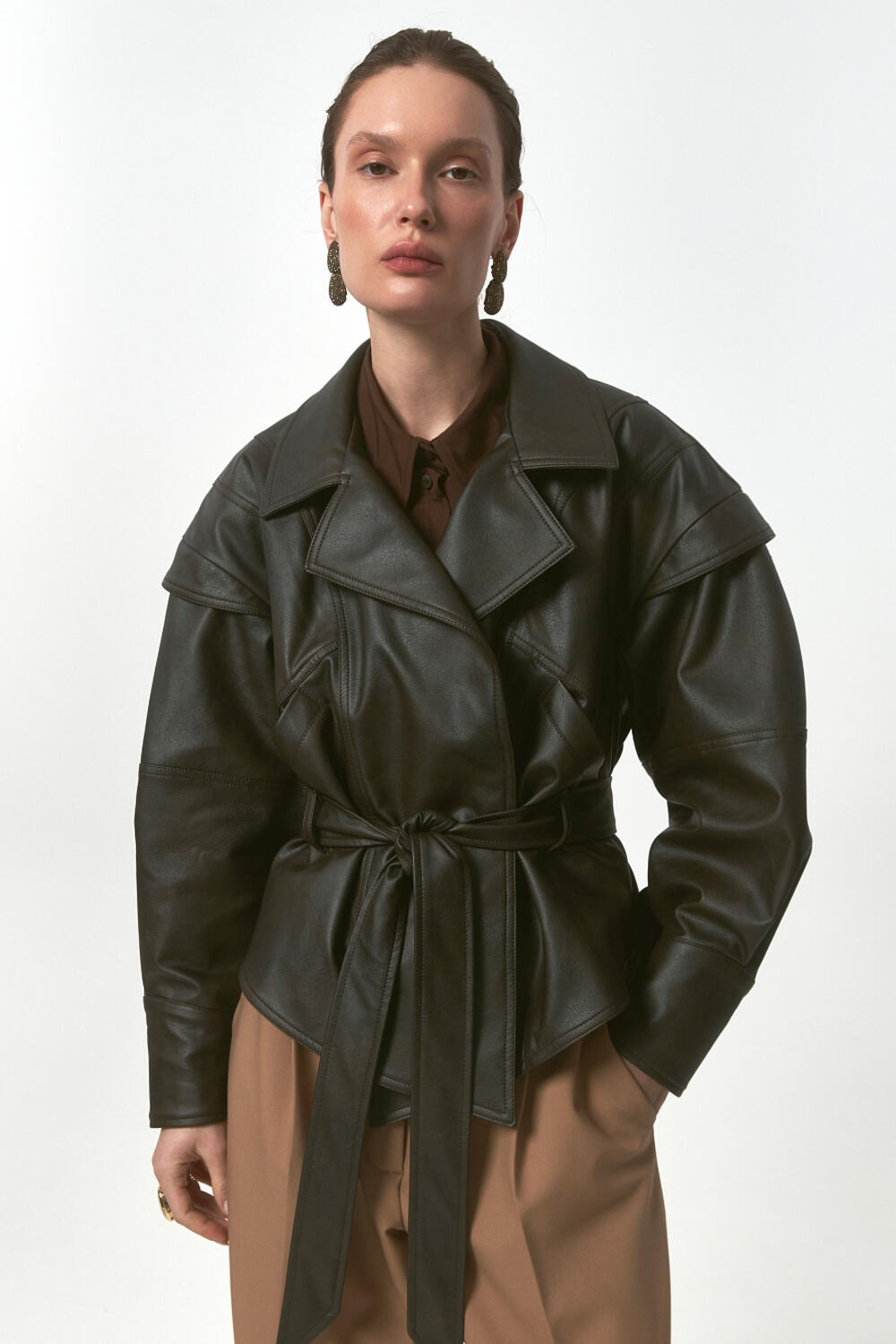 Куртка Ішура 2 чорно-коричнева, S