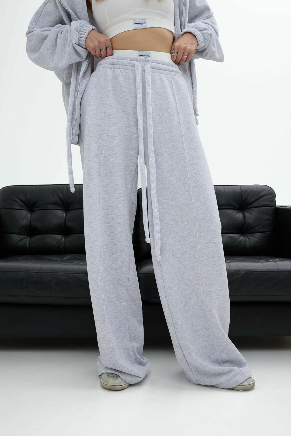 Штани Стрілка Сірий меланж, S