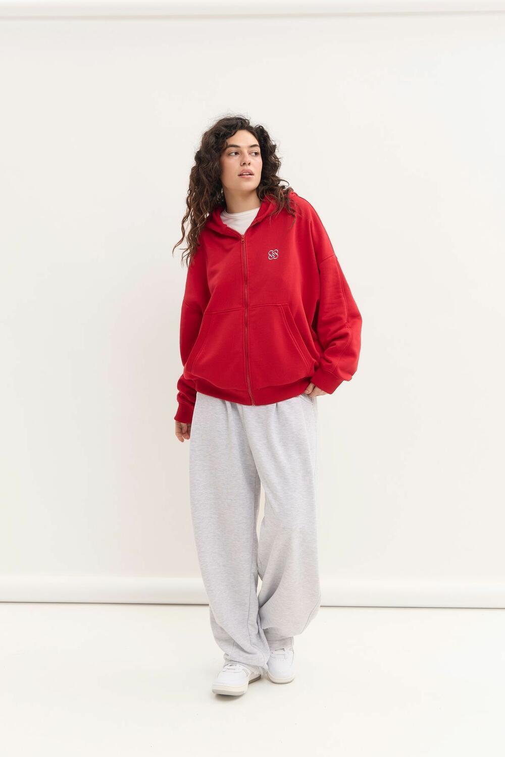 Худі жіночий "Zipster" Червоний, one size