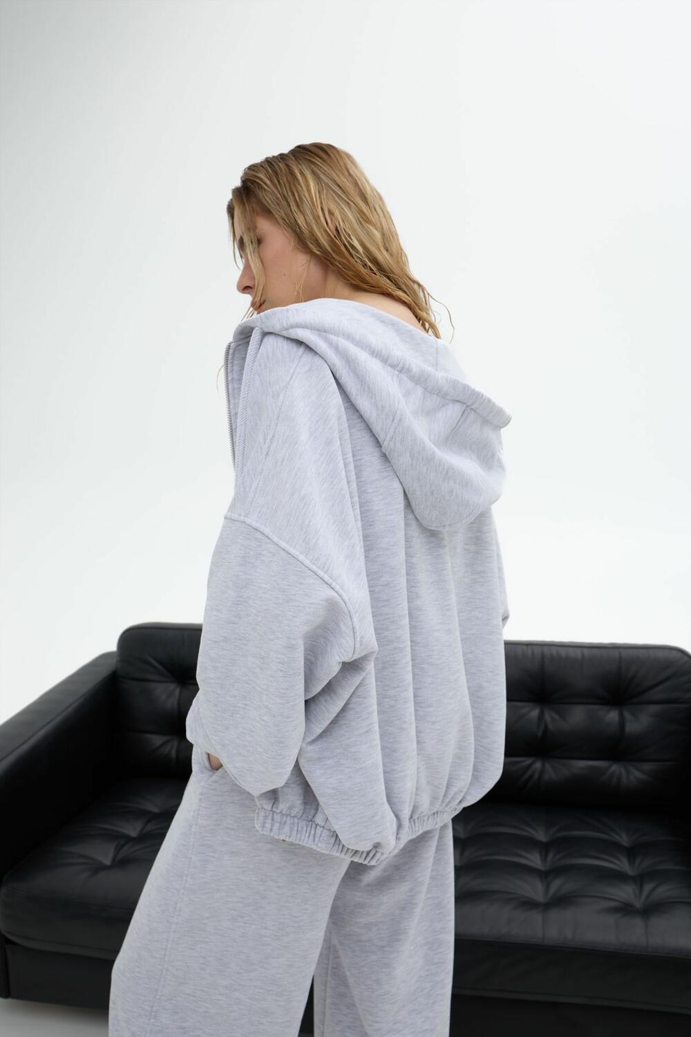 Кофта Tape Сірий меланж, one size