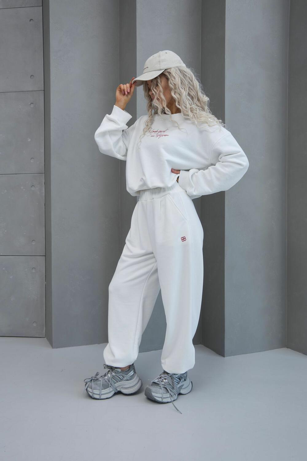 Штани прямого крою BEVERLY Білий, S