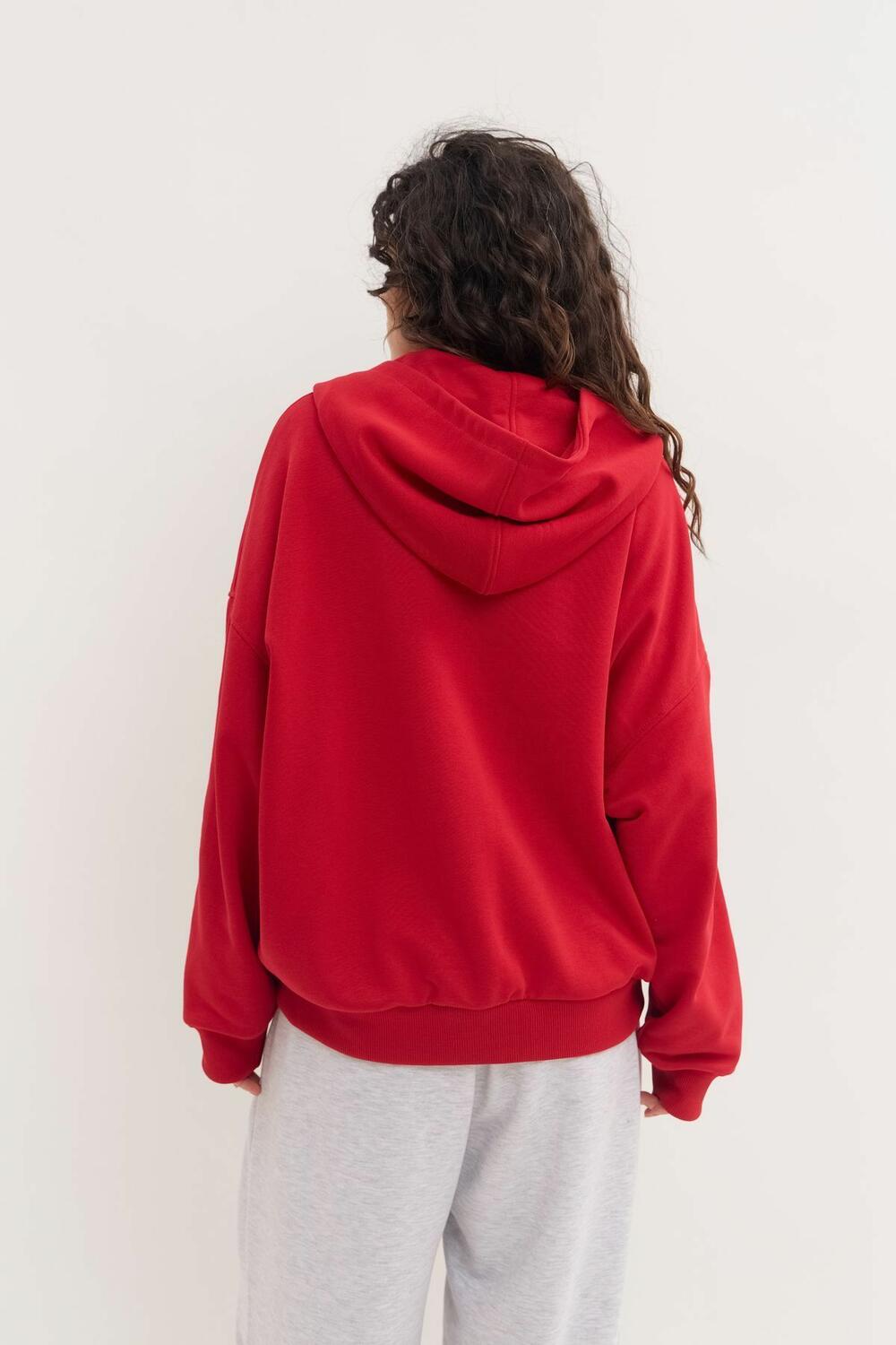 Худі жіночий "Zipster" Червоний, one size