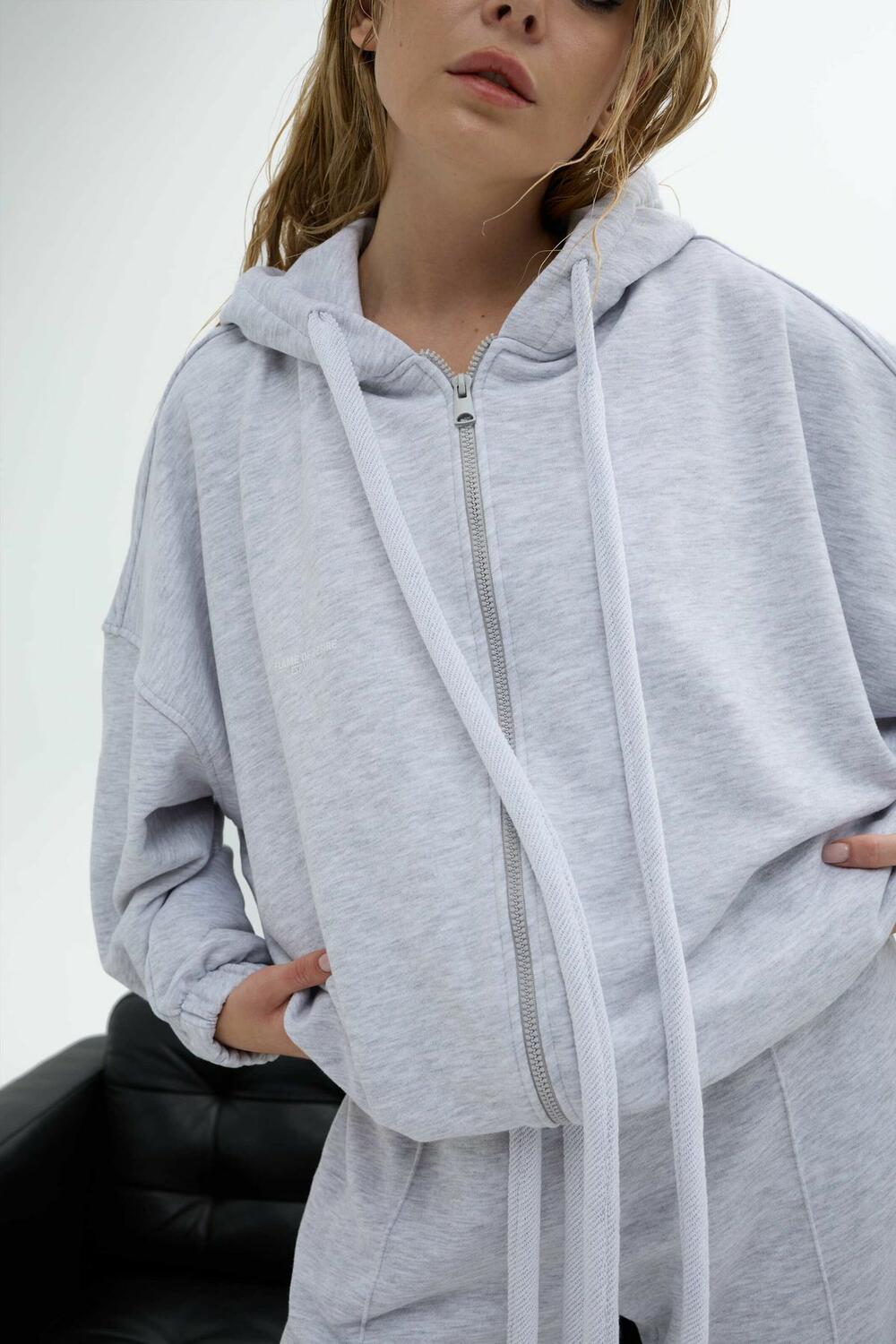 Кофта Tape Сірий меланж, one size