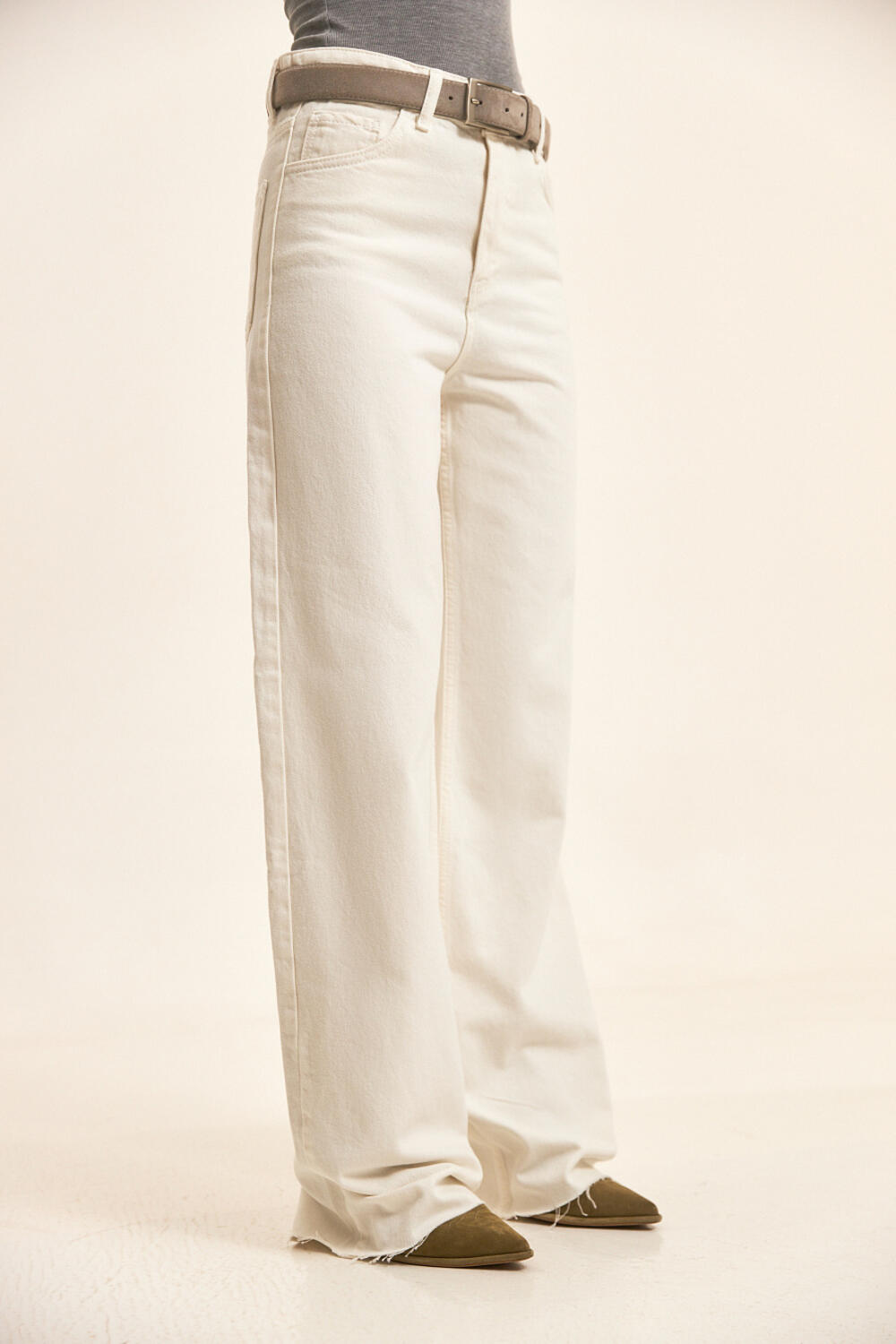 Джинси WIDE LEG (2550) КРЕГО 2 Молочний, 34