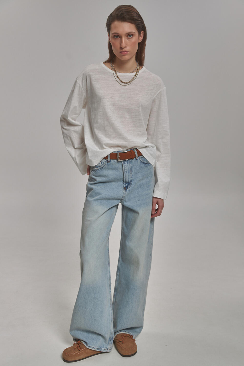 Джинси WIDE LEG (2579) Абельдіс Сіро-блакитний, 38