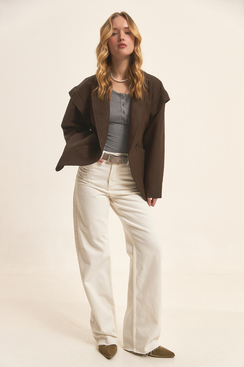 Джинси WIDE LEG (2550) КРЕГО 2 Молочний, 38